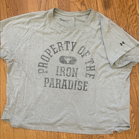 Under Armour Light Gray Tee Boxy oversized L-XL - Picture 1 of 1